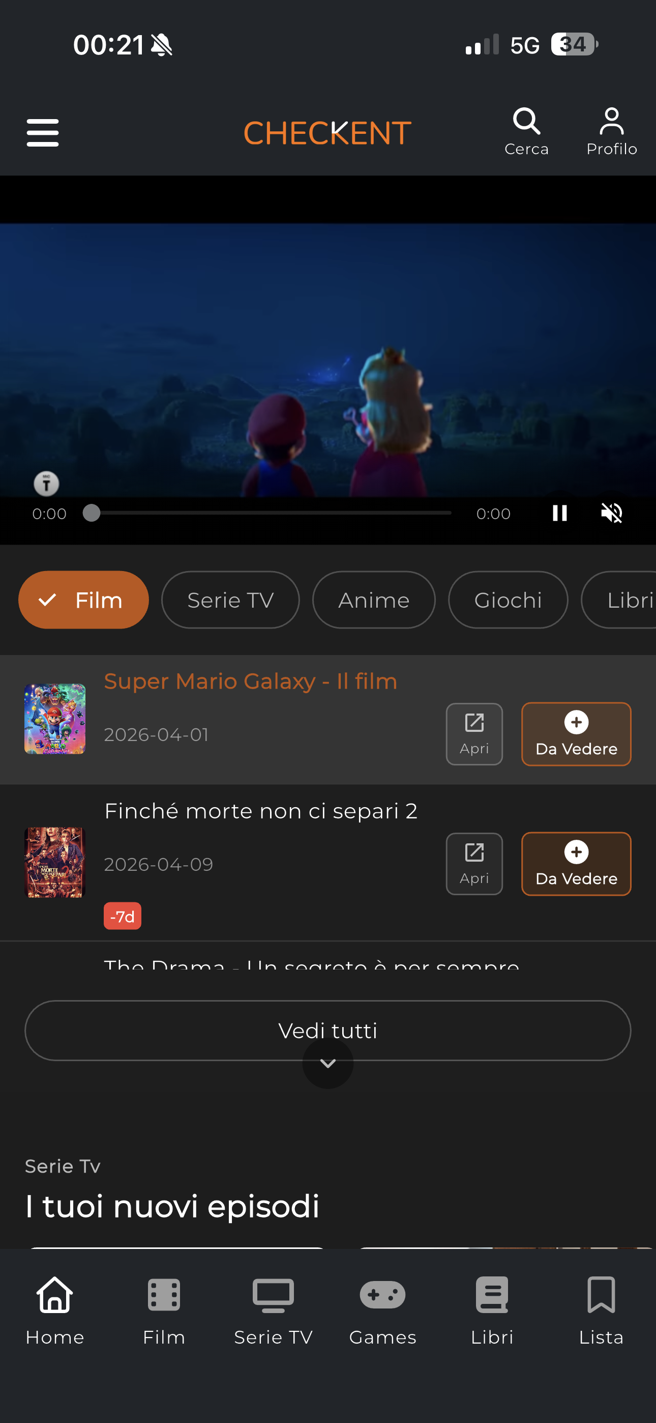La scheda di un titolo dentro l'app CheckEnt